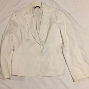 David Meister size 8 off white blazer